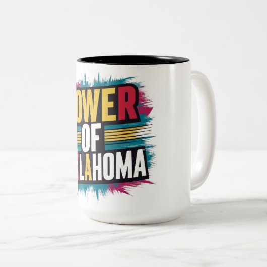 Power of Oklahoma Mug - State Pride Coffee Cup (Devant droit)