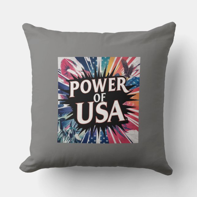 Power of USA Coussin - Américain (Recto)