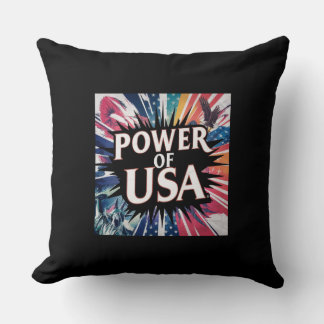 Power of USA Coussin - Patriotic American