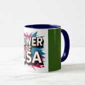 Power of USA Mug - Bold American (Devant droit)