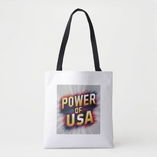 Power of USA Tote Bag - Patriotic (Voorkant)