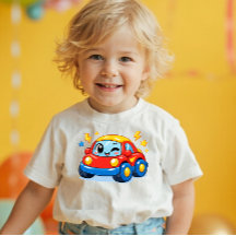 Power Pals™ Zoomy Car Peuter T-shirt – Schattig ra