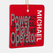 Power Plant Operator Extraordinaire CUSTOM Keramisch Ornament (Rechts)