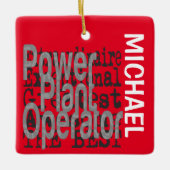 Power Plant Operator Extraordinaire CUSTOM Keramisch Ornament (Voorkant)