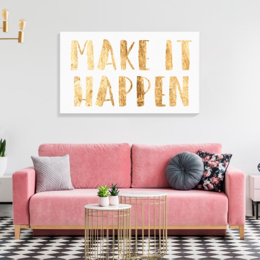 Power Quottes II Canvas Afdruk (Insitu (Woonkamer))