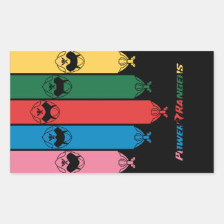 POWER RANGERS RECHTHOEKIGE STICKER