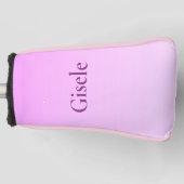Power roze gradiënt Golf Head Hoesje Golfheadcover (Voorkant)