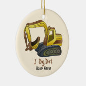 Power Shovel Dig Dirt Keramisch Ornament (Rechts)