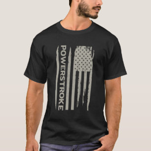 Power Stroke Amerikaanse vlag T-shirt