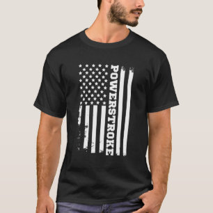 Power Stroke Amerikaanse vlag T-shirt