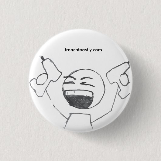 Power Tools @frenchtoastly Ronde Button 3,2 Cm (Voorkant)