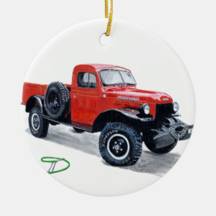 Power Wagon Keramisch Ornament