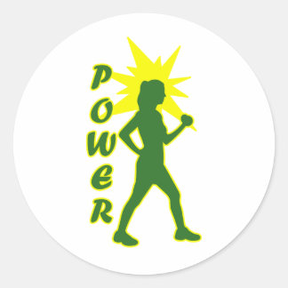 Power Walker Ronde Sticker