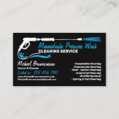 Power Wash House Cleaning Pressure Washing Klantenkaartje (Achterkant)