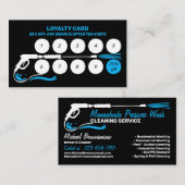 Power Wash House Cleaning Pressure Washing Klantenkaartje (Voorkant / Achterkant)