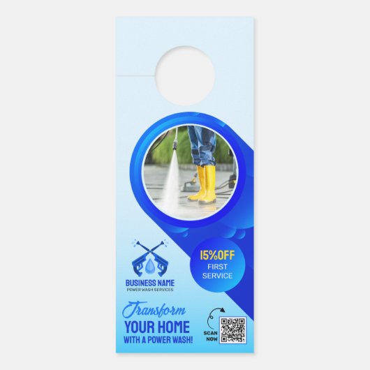 Power Wash House Reiniging Druk Wassen (Voorkant)