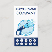 Power Wash Loyalty Punch Card (Voorkant)