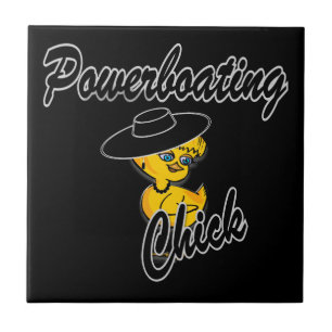 Powerboating Chick #4 Tegeltje