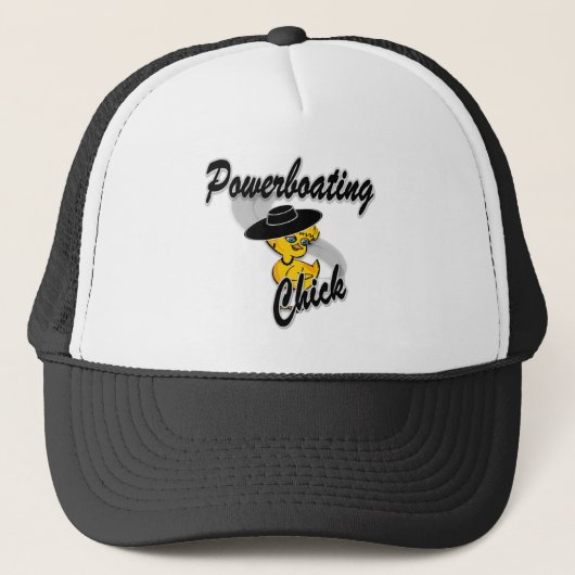 Powerboating Chick #4 Trucker Pet (Voorkant)