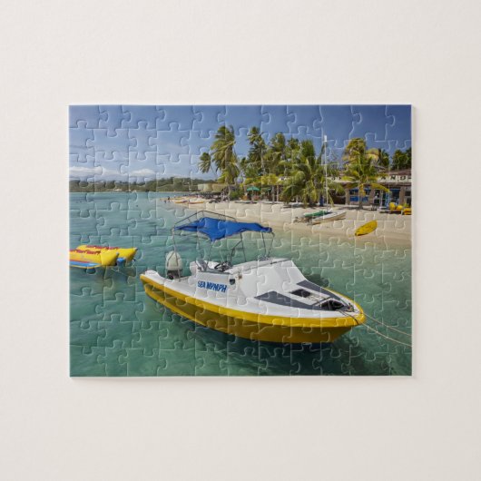 Powerboot en bananenboot legpuzzel (Horizontaal)