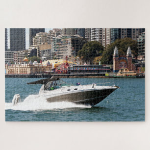Powerboot op Sydney Harbour, Australië Legpuzzel