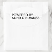 Powered by ADHD & Elvanse | Autocollants (Sac)