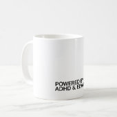 Powered By ADHD & Elvanse Koffiemok (Voorkant links)