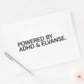  Powered By ADHD & Elvanse  | Sticker (Envelop)