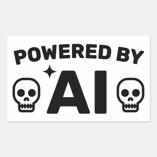 Powered by AI™ Stickers (Voorkant)