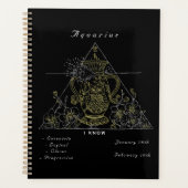 "Powered by Aquarius" Planner (Voorkant)
