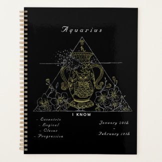 "Powered by Aquarius" Planner