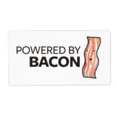 Powered by Bacon Etiket (Voorkant)
