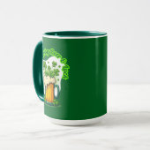 Powered by Beer St Patrick’s Day Shirt – caneca Mok (Voorkant links)