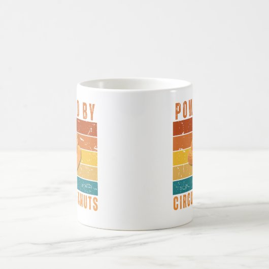 Powered by Circus Peanuts Retro Sunset Mug (Centre)