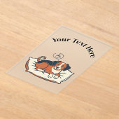 Powered by Coffee & Dog Dreams Acryl Uitnodigingen (Laagn)