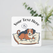 Powered by Coffee & Dog Dreams Kaart (Staand voorkant)