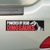 Powered by Dead Dinosaurs Bumpersticker (Op auto)