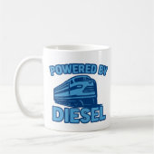 Powered By Diesel Retro Train Design Koffiemok (Links)
