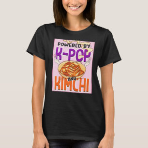 Powered by K Pop and Kimchi Kpop Finger Heart T-shirt