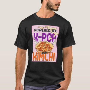 Powered by K Pop and Kimchi Kpop Finger Heart T-shirt