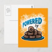Powered by Little Chocolate Donuts carte postale (Devant / Derrière)