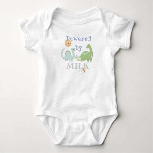Powered by milk- dinosaur romper (Voorkant)