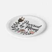 Powered By Mom Papieren Bordje (Gekanteld)