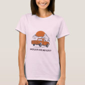 Powered By Sand And Regret Desert Camping T-shirt (Voorkant)