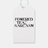 Powered by Tea & Sarcasm Cadeaulabel (Achterkant)