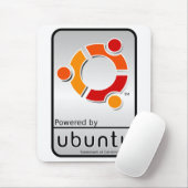 Powered by Ubuntu Mousepad Muismat (Met muis)
