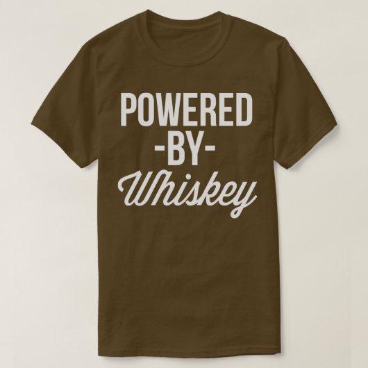Powered by Whiskey T-shirt (Design voorkant)