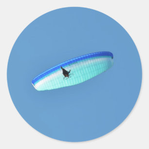 Powered Para Glider Ronde Sticker