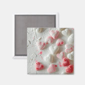 Powered Sugar Sour Heart Snoep Magnet Magneet (Voorkant / Achterkant)