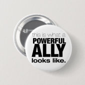 POWERFUL ALLEMAAL RONDE BUTTON 5,7 CM (Voorkant /achterkant)